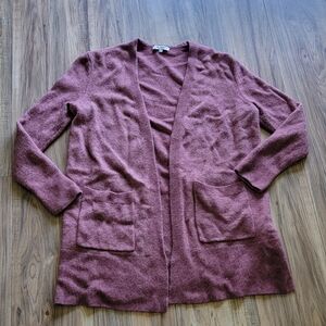 Madewell Women's S Pink Open Front Alpaca Cardigan Sweater